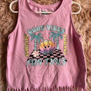 Garanimals Pink Tank Top with Fun Graphic